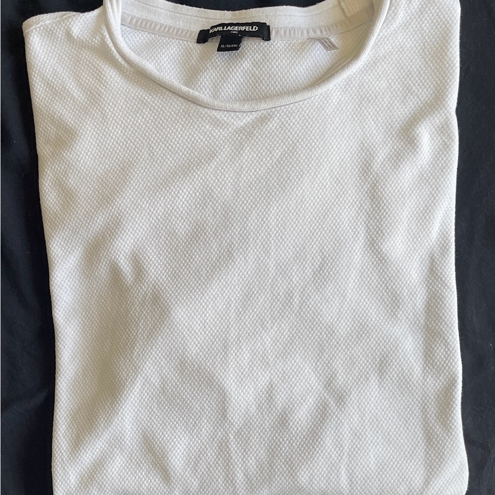 Karl Lagerfeld White Short Sleeve Tee - Picture 12 of 14